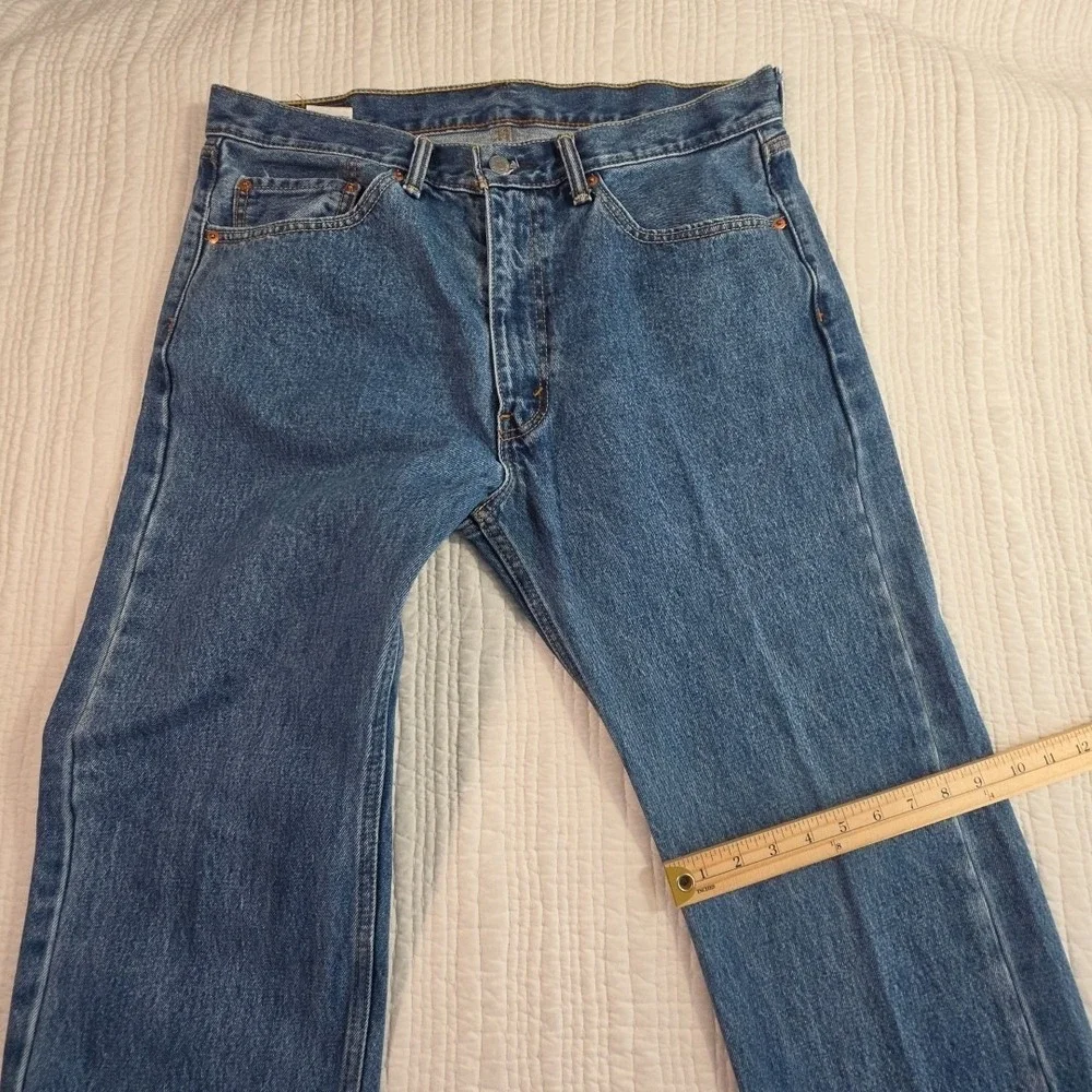Levi's‎ 505 Jeans Men's 36x30 Med Wash 100% Cotton Straight Leg Classic Fit EUC